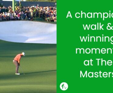 A champion's walk & wining moment at the masters 2023 #themasters #johnrahm
