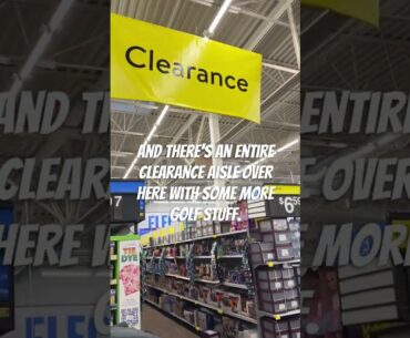 CRAZY WALMART GOLF CLEARANCE DEALS