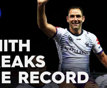 The moment Cameron Smith broke the NRL's point-scoring record | NRL on Nine