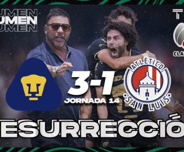 Resumen y goles | Pumas 3-1 Atl San Luis | CL2023 Liga Mx - J14 | TUDN