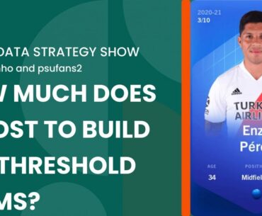 SorareData Football Strategy Show: How Much Does It Cost to Build ETH Threshold Teams?