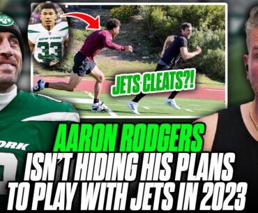 Aaron Rodgers Seen Working Out With Jets' Allen Lazard, Wearing Jets Cleats?! | Pat McAfee Reacts