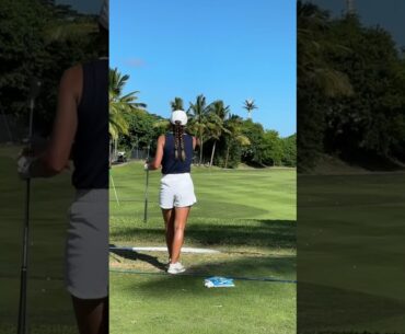 the one time I managed to hit a target on demand #golf #golfswing #golfgirl #golfer #shorts