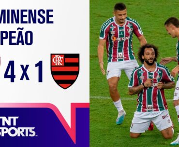 MARCELO FAZ GOLAÇO, CANO ANOTA DOIS E FLUMINENSE É BICAMPEÃO CARIOCA | FLUMINENSE 4X1 FLAMENGO