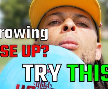 Struggling To Throw NOSE DOWN? Try THIS Disc Golf Tip To IMPROVE YOUR GAME!