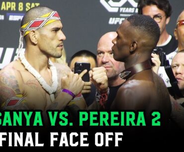 Israel Adesanya vs. Alex Pereira 2 Final Face Off | UFC 287