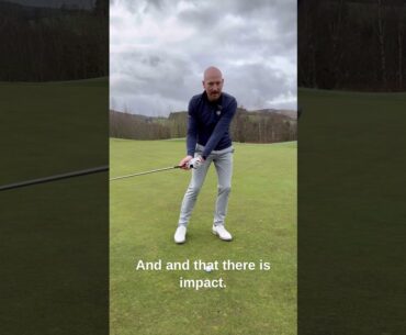EASY Way to COMPRESS the Golf Ball - Immediate Results  ☄️#shorts