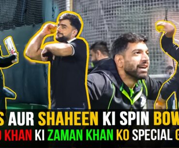 Shaheen & Haris bowling Leg Spin - Rashid Khan's unplayable Googly to Zaman Khan