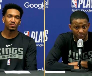 De'Aaron Fox & Malik Monk on Game 1 Win vs Warriors, Postgame Interview