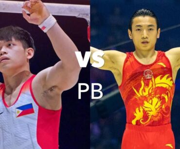 Carlos Yulo 🇵🇭 VS Zou Jingyuan 🇨🇳  | Parallel Bars Final | YULO TO BEAT IN WORLDS AND OLYMPICS