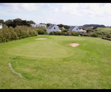 Golf de Belle Ile en Mer - drone aerial video - bleu - Hole#03