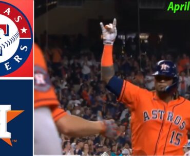 Texas Rangers vs Houston Astros 4/14/23 FULL GAME HIGHLIGHTS | MLB HIGHLIGHTS | MLB Season 2023