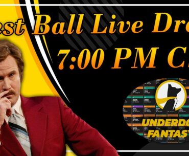 Best Ball Live Draft | 7PM CST | Underdog PGA Tips & Strategies | Not (Picks)