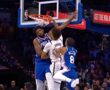 Cam Johnson throws down insane poster dunk on Joel Embiid 😱