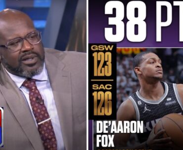 NBA Gametime reacts to Sacramento Kings beat Golden State Warriors 126-123; De'Aaron Fox 38 Pts