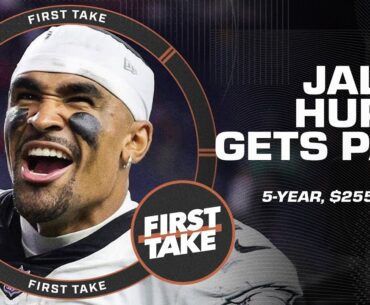 🚨 Jalen Hurts' 5-year, $255 million deal makes him highest-paid player in NFL history 🚨 | First Take