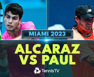 INSANE Shotmaking In Carlos Alcaraz vs Tommy Paul Match | Miami 2023