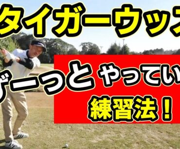 スイングの根本を直す！タイガ―ウッズの練習法が神だった！ゴルフスイング改善の効果絶大！！