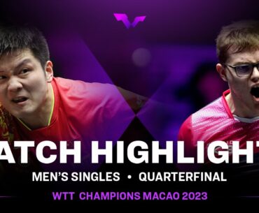 Fan Zhendong vs Alexis Lebrun | MS QF | WTT Champions Macao 2023