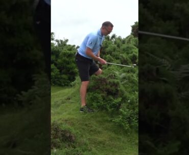 GOLFER HITS BALL OUT OF TREE MID AIR!