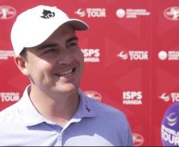 Aaron Cockerill Saturday Flash Interview 2023 ISPS Handa Championship © DP World Tour