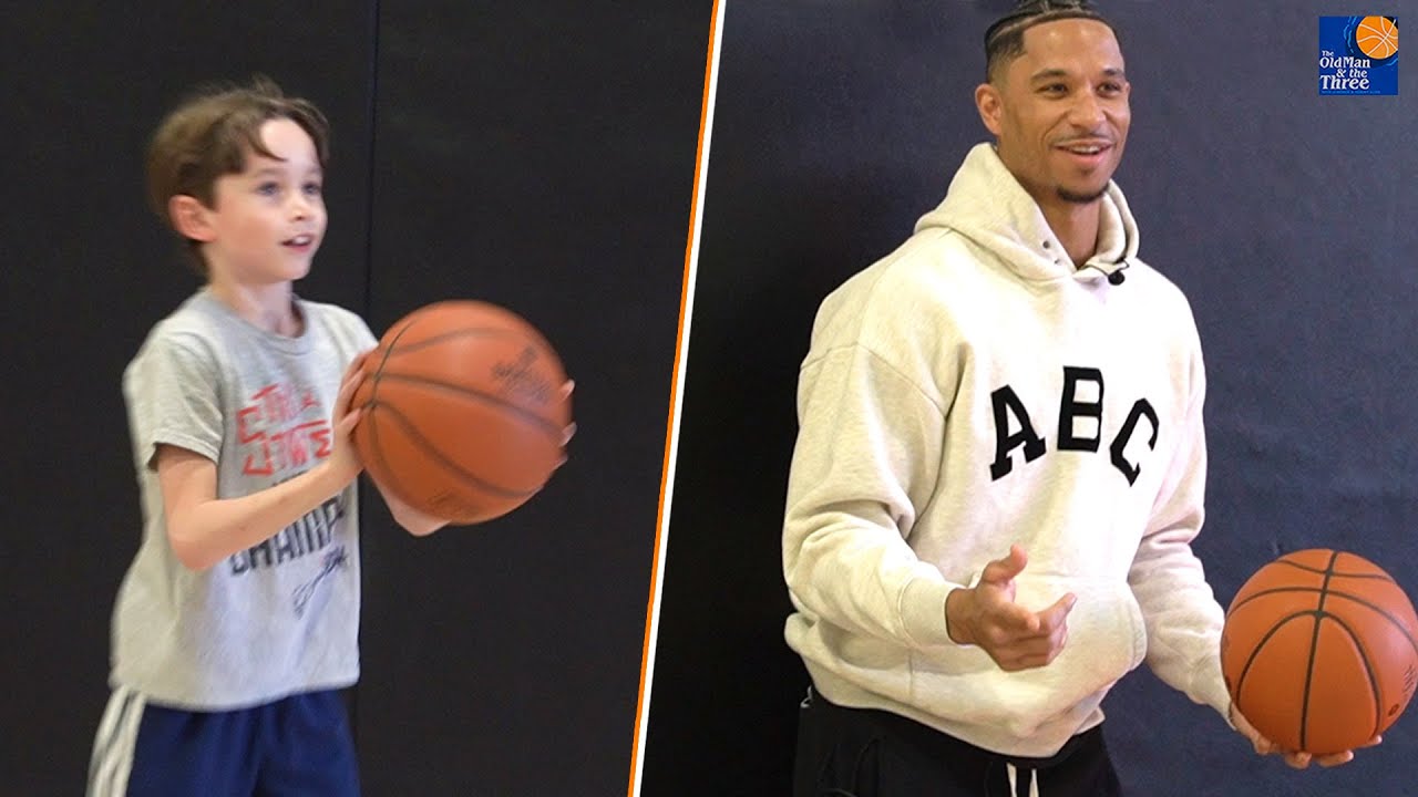 JJ Redick's 8Year Old Son Challenged Josh Hart To A 3Point Contest 🏀