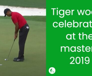 Tiger woods celebration | the masters 2019
