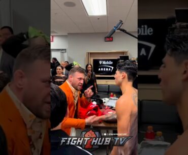 CONOR MCGREGOR COMFORTS RYAN GARCIA AFTER KO LOSS TO GERVONTA DAVIS - WANTS REMATCH