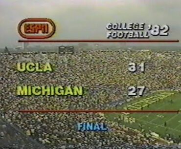 1982 UCLA @ Michigan; ESPN College Football