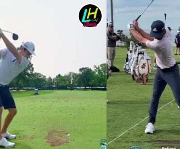 JOAQUIN NIEMANN DRIVER SLOW MOTION GOLF SWING | FACE ON AND DOWN THE LINE