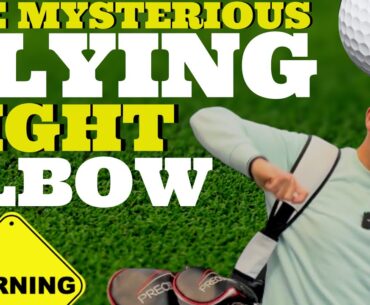 FLYING RIGHT ELBOW - Well it's NOT Flying ANYMORE!! #golf #golfswing
