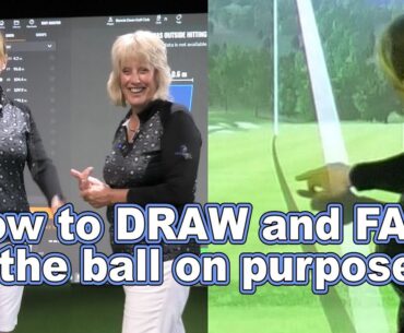How to fade and draw the golf ball on purpose. The easy way with the ProGolfGals.