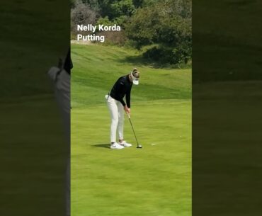 Nelly Korda Putting Left Hand Low #golf #lpga