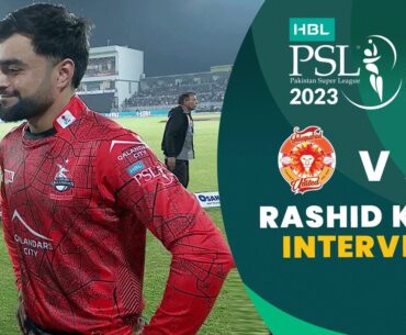 Rashid Khan Interview | Islamabad United vs Lahore Qalandars | Match 26 | HBL PSL 8 | MI2T