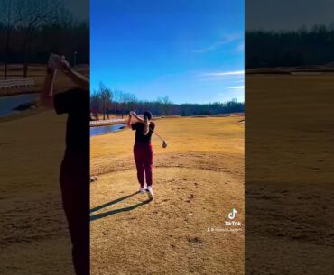 first round of the year #golf #golfgirl #golfswing #driverswing #girlswhogolf