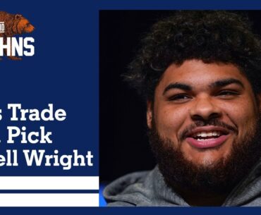 Bears trade back, pick OT Darnell Wright | Hoge & Jahns reaction