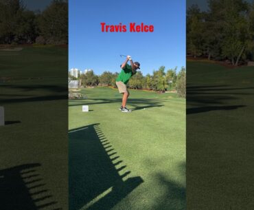 Travis Kelce golf swing at 8am Invitational #shorts #golf #traviskelce #golfswing #lasvegas