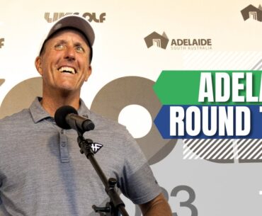 Phil Mickelson REACTS to LIV Golf Adelaide Round Two