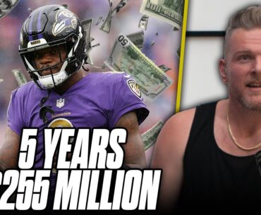 Lamar Jackson Signs 5 Year, $255M Deal, Negotiated Largest NFL Contract With No Agent?! | Pat McAfee