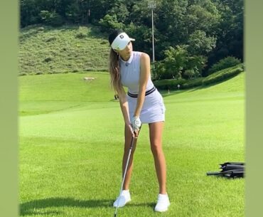 KLPGA 프로 안근영 미녀골퍼의 골프스윙모음~!