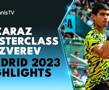 Carlos Alcaraz Masterclass vs Alexander Zverev! | Madrid 2023 Highlights