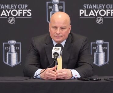 Jim Montgomery talks about the Bruins game 7 loss to the Panthers