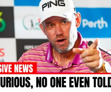 LEE WESTWOOD TOTALLY FURIOUS at the (feeder) DP WORLD TOUR..