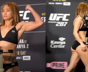 Michelle Waterson Gomez "Karate Hottie" Weigh in | UFC 287