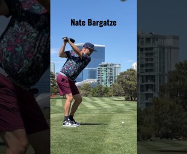 Nate Bargatze golf swing #shorts #golf #golfswing #natebargatze #lasvegas