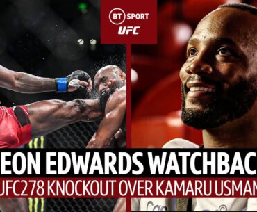 UFC Watchback 🔥 Leon Edwards Relives Stunning KO win over Kamaru Usman 🏆 #UFC286 | #UFCLondon