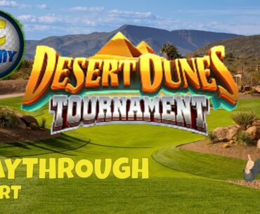 Playthrough, Hole 1-9 - EXPERT *Tournament Wind*, Desert Dunes Tournament, Golf Clash tips