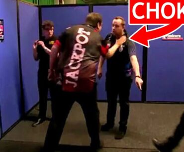 Darts Players Fighting During PDC Matches