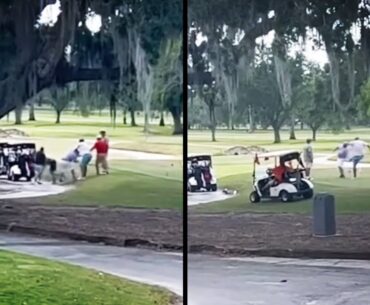 Angry Golfers Square Up on the Course