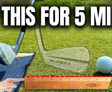 5 Minutes Of This Drill GETS YOU Effortless Ball Striking (Do It Before You Play!!)